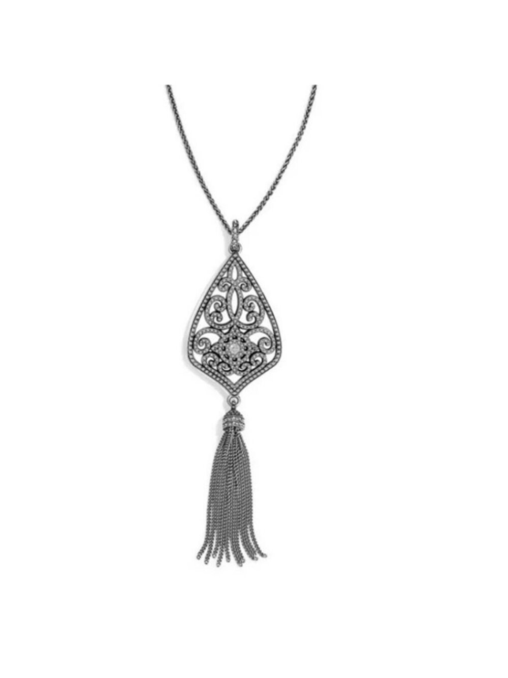 Brighton ILLUMINA TASSEL Convertible Necklace JL6531 $138 NWoutlet tag